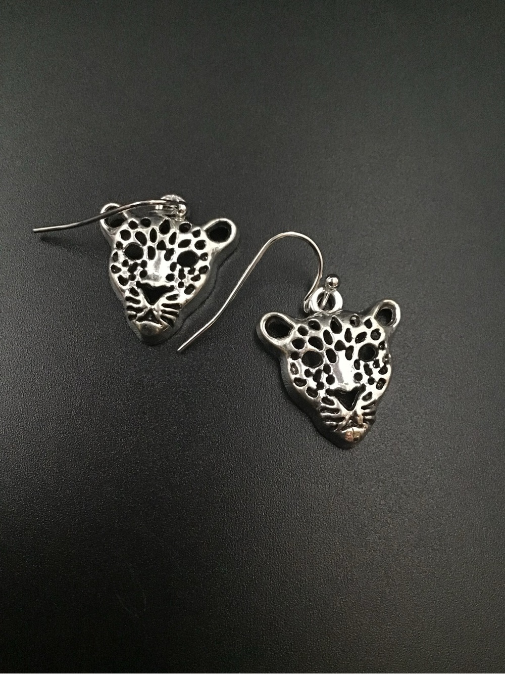 Cheetah Face Earrings